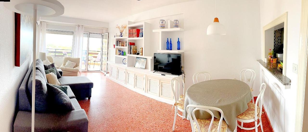 Apartamento Roquetas de Mar Urbanización, 2 dormitorios, Gran Terraza con vista al mar, wi-fi, parking y piscina Exterior foto